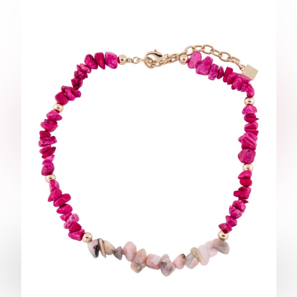 DANNIJO Pink and Gold Beaded Necklace